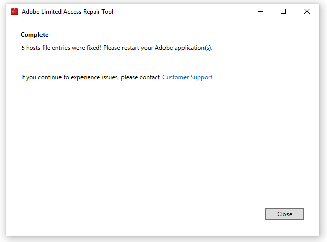 Adobe creative cloud repair tool